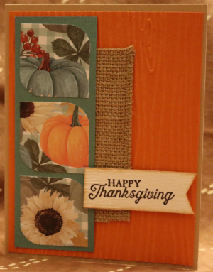 739 Thanksgiving - Pumpkins and Burlap