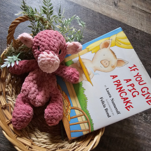 AW010 - Crochet Snuggle Animals - Pink Pig