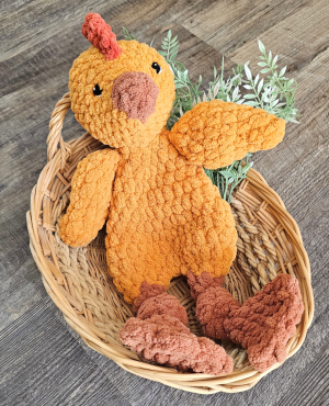 AW004 - Crochet Snuggle Animals - Large Chicken