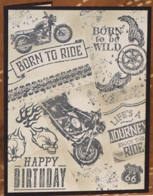 320-2 Male Birthday - Motorcycle Retiform