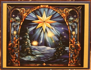 906 Christmas - Stained Glass Northern Star