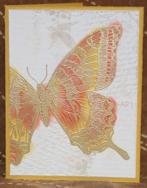 499 Friendship - Embossed Swallowtail
