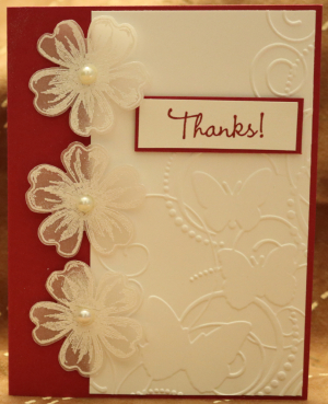 667 Thank You - Vellum Flowers