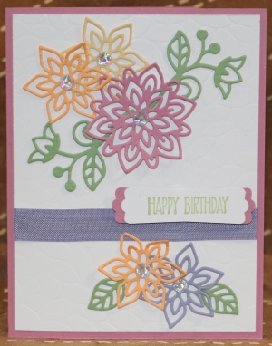 114 Female Birthday - Die Cuts Flowers