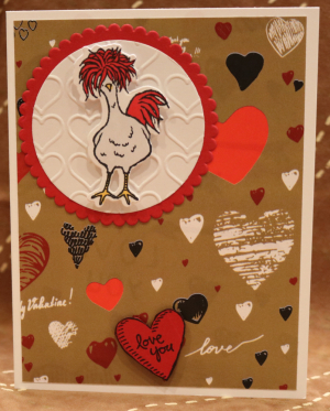 783 Valentine's Day - Silkie Chicken