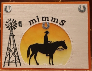 646 Custom  - Cowboy on a horse