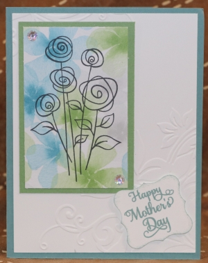 244 Mother's Day -  Doodle Rose