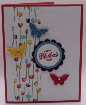 1132s Mother's Day - Tulip strip with Butterflies