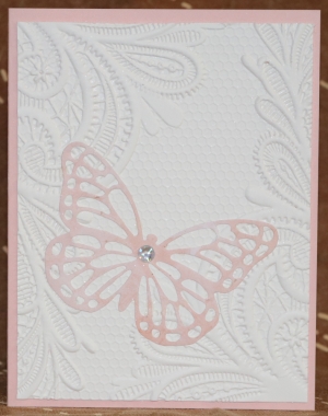 497 Thinking of You - Ornate Lace Butterfly