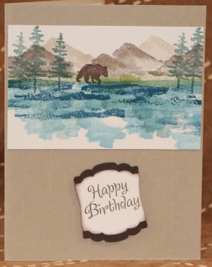 307 Male Birthday - Bear by Lake