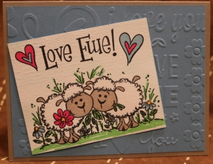 941a Valentine - Love Ewe! Sheep