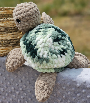 AW005 - Crochet Snuggle Animals - Large Turtle