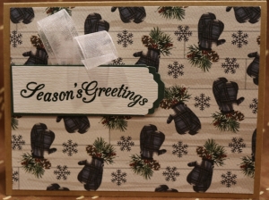 866d Season's Greetings - Mitten Background