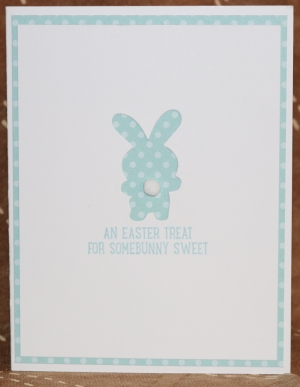 119-3 Easter - Light Blue Bunny Cut-out