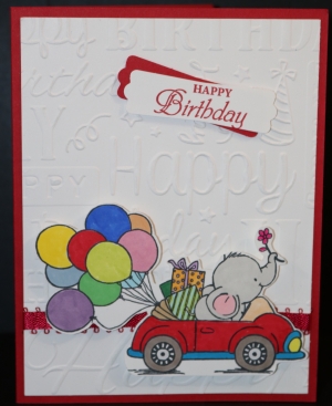 235 Generic Birthday - Bella the Elephant in a Car