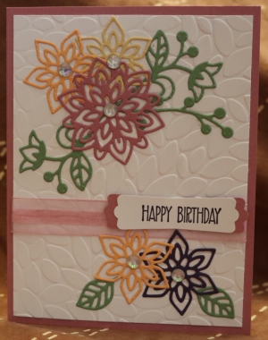 114a Female Birthday - Die Cut Flowers
