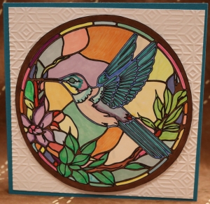 933 Custom - Hummingbird Stained Glass