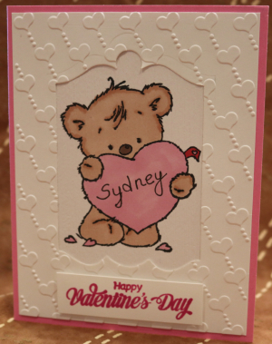 777a Custom - Bear Holding Heart