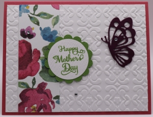  1132o Mother's Day - Floral strip with Butterfly