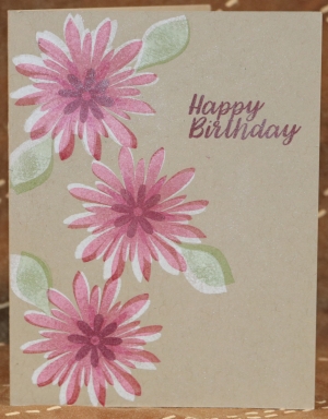 325 Female Birthday - Ghost Stamping Flowers